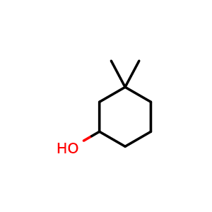 Chemical structure of 3,3-dimethylcyclohexanol , CAS 767-12-4, AChemBlock X182887