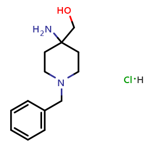 (4-amino-1-benzyl-4-piperidyl)methanol;hydrochloride