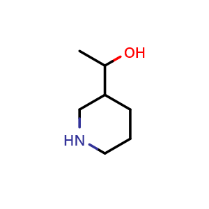 Chemical structure of 1-(3-piperidyl)ethanol , CAS 5434-88-8, AChemBlock X182949