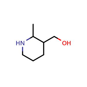 Chemical structure of (2-methyl-3-piperidyl)methanol , CAS 1314914-80-1, AChemBlock X182951