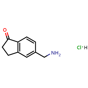 5-(aminomethyl)indan-1-one;hydrochloride
