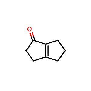 Chemical structure of 3,4,5,6-tetrahydro-2H-pentalen-1-one , CAS 10515-92-1, AChemBlock X183060