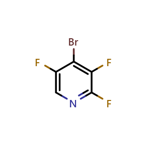 Chemical structure of 4-bromo-2,3,5-trifluoro-pyridine , CAS 851178-96-6, AChemBlock X183061