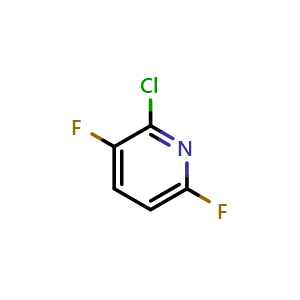 Chemical structure of 2-chloro-3,6-difluoro-pyridine , CAS 1807031-39-5, AChemBlock X183107