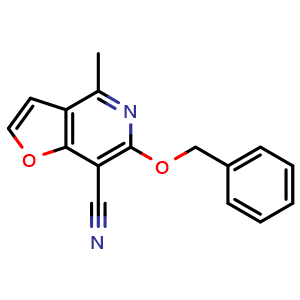 6-benzyloxy-4-methyl-furo[3,2-c]pyridine-7-carbonitrile