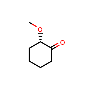 Chemical structure of (2S)-2-methoxycyclohexanone , CAS 155320-76-6, AChemBlock X183140