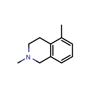 Chemical structure of 2,5-dimethyl-3,4-dihydro-1H-isoquinoline , CAS 63937-67-7, AChemBlock X183177
