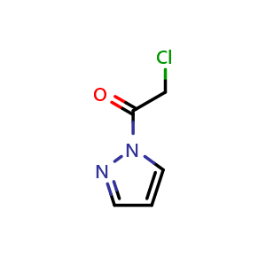 Chemical structure of 2-Chloro-1-pyrazol-1-yl-ethanone , CAS 28998-74-5, AChemBlock X183211