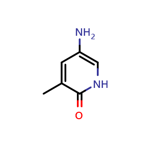 Chemical structure of 5-amino-3-methyl-1H-pyridin-2-one , CAS 20252-07-7, AChemBlock X183215