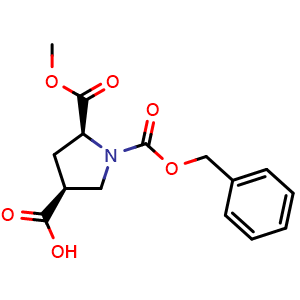 (3S,5S)-1-benzyloxycarbonyl-5-methoxycarbonyl-pyrrolidine-3-carboxylic acid