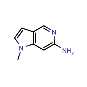 Chemical structure of 1-methylpyrrolo[3,2-c]pyridin-6-amine , CAS 1552214-01-3, AChemBlock X183279