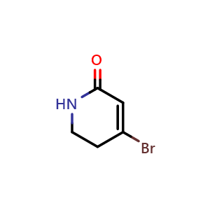 Chemical structure of 4-bromo-2,3-dihydro-1H-pyridin-6-one , CAS 947407-84-3, AChemBlock X183290