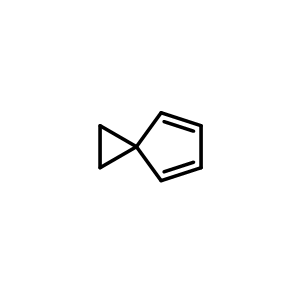 Chemical structure of spiro[2.4]hepta-4,6-diene , CAS 765-46-8, AChemBlock X183365