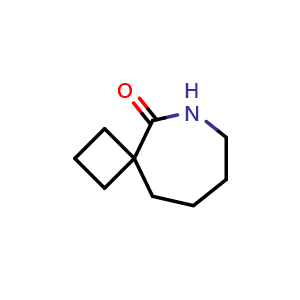 Chemical structure of 6-azaspiro[3.6]decan-5-one , CAS 2137740-02-2, AChemBlock X183376