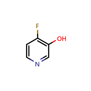 Chemical structure of 4-fluoropyridin-3-ol , CAS 1060804-45-6, AChemBlock X183438