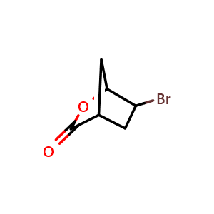 Chemical structure of 6-bromo-2-oxabicyclo[2.2.1]heptan-3-one , CAS 1092973-97-1, AChemBlock X183440