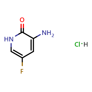 Chemical structure of 3-amino-5-fluoro-1H-pyridin-2-one;hydrochloride , CAS 1261923-85-6, AChemBlock X183468