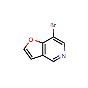 Chemical structure of 7-bromofuro[3,2-c]pyridine , CAS 603300-96-5, AChemBlock X183475