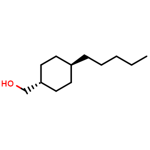 Chemical structure of trans-(4-pentylcyclohexyl)methanol , CAS 71458-08-7, AChemBlock X183509