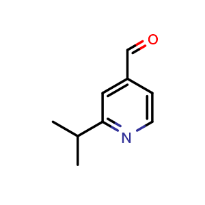 Chemical structure of 2-isopropylpyridine-4-carbaldehyde , CAS 172294-75-6, AChemBlock X183520