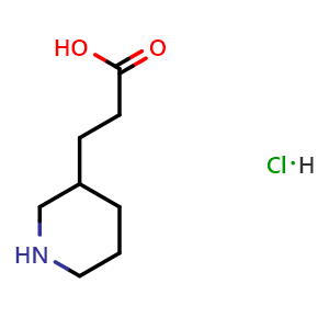 3-(3-piperidyl)propanoic acid;hydrochloride