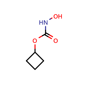 Chemical structure of cyclobutyl N-hydroxycarbamate , CAS 2275217-32-6, AChemBlock X183585