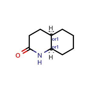 Chemical structure of cis-3,4,4a,5,6,7,8,8a-octahydro-1H-quinolin-2-one , CAS 37088-57-6, AChemBlock X183618