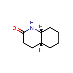 Chemical structure of (4aR,8aR)-3,4,4a,5,6,7,8,8a-octahydro-1H-quinolin-2-one , CAS 131348-81-7, AChemBlock X183619
