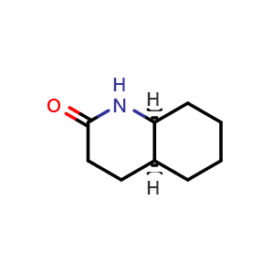Chemical structure of (4aS,8aS)-3,4,4a,5,6,7,8,8a-octahydro-1H-quinolin-2-one , CAS 131348-82-8, AChemBlock X183620