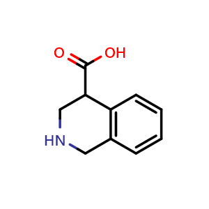 Chemical structure of 1,2,3,4-tetrahydroisoquinoline-4-carboxylic acid , CAS 116140-19-3, AChemBlock X183627