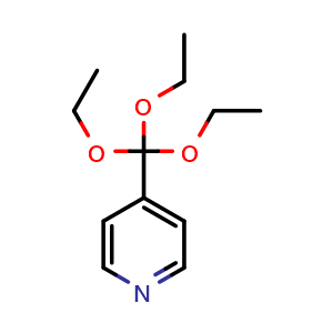 Chemical structure of 4-(triethoxymethyl)pyridine , CAS 1033750-30-9, AChemBlock X183698