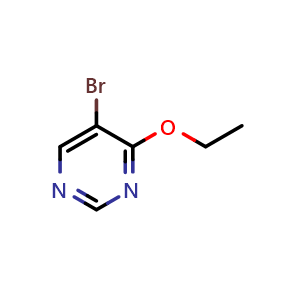 Chemical structure of 5-bromo-4-ethoxy-pyrimidine , CAS 1126824-13-2, AChemBlock X183728