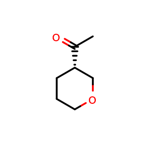 Chemical structure of 1-[(3S)-tetrahydropyran-3-yl]ethanone , CAS 2322582-76-1, AChemBlock X183746