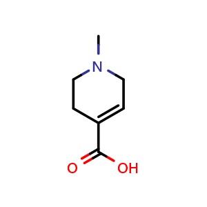 Chemical structure of 1-methyl-3,6-dihydro-2H-pyridine-4-carboxylic acid , CAS 68947-50-2, AChemBlock X183849