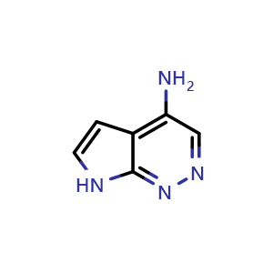 Chemical structure of 7H-pyrrolo[2,3-c]pyridazin-4-amine , CAS 1269823-88-2, AChemBlock X183855
