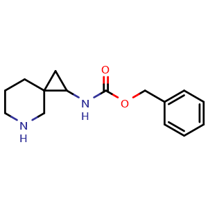 Chemical structure of benzyl N-(5-azaspiro[2.5]octan-2-yl)carbamate , CAS 2251053-18-4, AChemBlock X183897