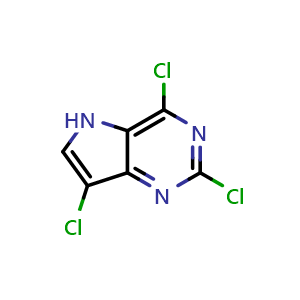 2,4,7-trichloro-5H-pyrrolo[3,2-d]pyrimidine