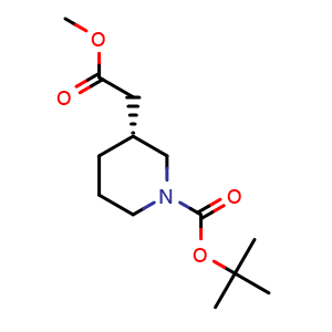 tert-butyl (3R)-3-(2-methoxy-2-oxo-ethyl)piperidine-1-carboxylate
