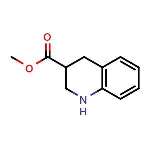 Chemical structure of methyl 1,2,3,4-tetrahydroquinoline-3-carboxylate , CAS 177202-62-9, AChemBlock X184095