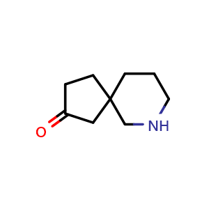 Chemical structure of 7-azaspiro[4.5]decan-3-one , CAS 2680868-81-7, AChemBlock X184112