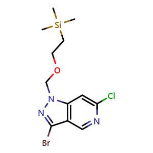 2-[(3-bromo-6-chloro-pyrazolo[4,3-c]pyridin-1-yl)methoxy]ethyl-trimethyl-silane