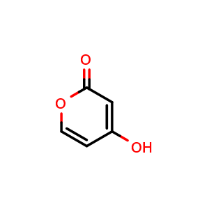 Chemical structure of 4-hydroxypyran-2-one , CAS 50607-32-4, AChemBlock X184297