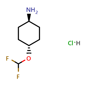 trans-4-(difluoromethoxy)cyclohexanamine;hydrochloride