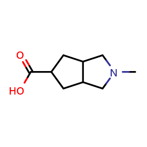 2-methyl-3,3a,4,5,6,6a-hexahydro-1H-cyclopenta[c]pyrrole-5-carboxylic acid