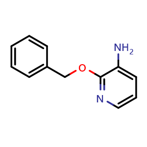Chemical structure of 2-benzyloxypyridin-3-amine , CAS 23845-96-7, AChemBlock X184463