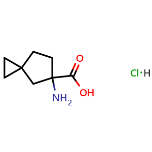 Chemical structure of 6-aminospiro[2.4]heptane-6-carboxylic acid hydrochloride , CAS 2940956-32-9, AChemBlock X184502