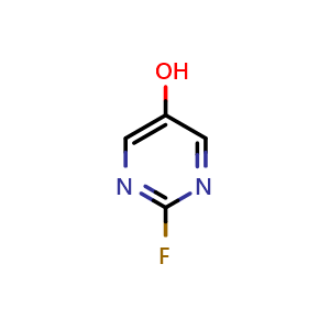 Chemical structure of 2-fluoropyrimidin-5-ol , CAS 1256818-96-8, AChemBlock X184511
