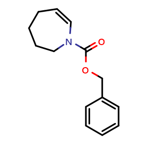 Chemical structure of benzyl 2,3,4,5-tetrahydroazepine-1-carboxylate , CAS 312532-96-0, AChemBlock X184528