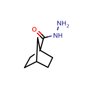 Chemical structure of norbornane-1-carbohydrazide , CAS 321681-04-3, AChemBlock X184681