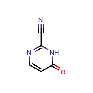 Chemical structure of 6-oxo-1H-pyrimidine-2-carbonitrile , CAS 1034827-34-3, AChemBlock X184805
